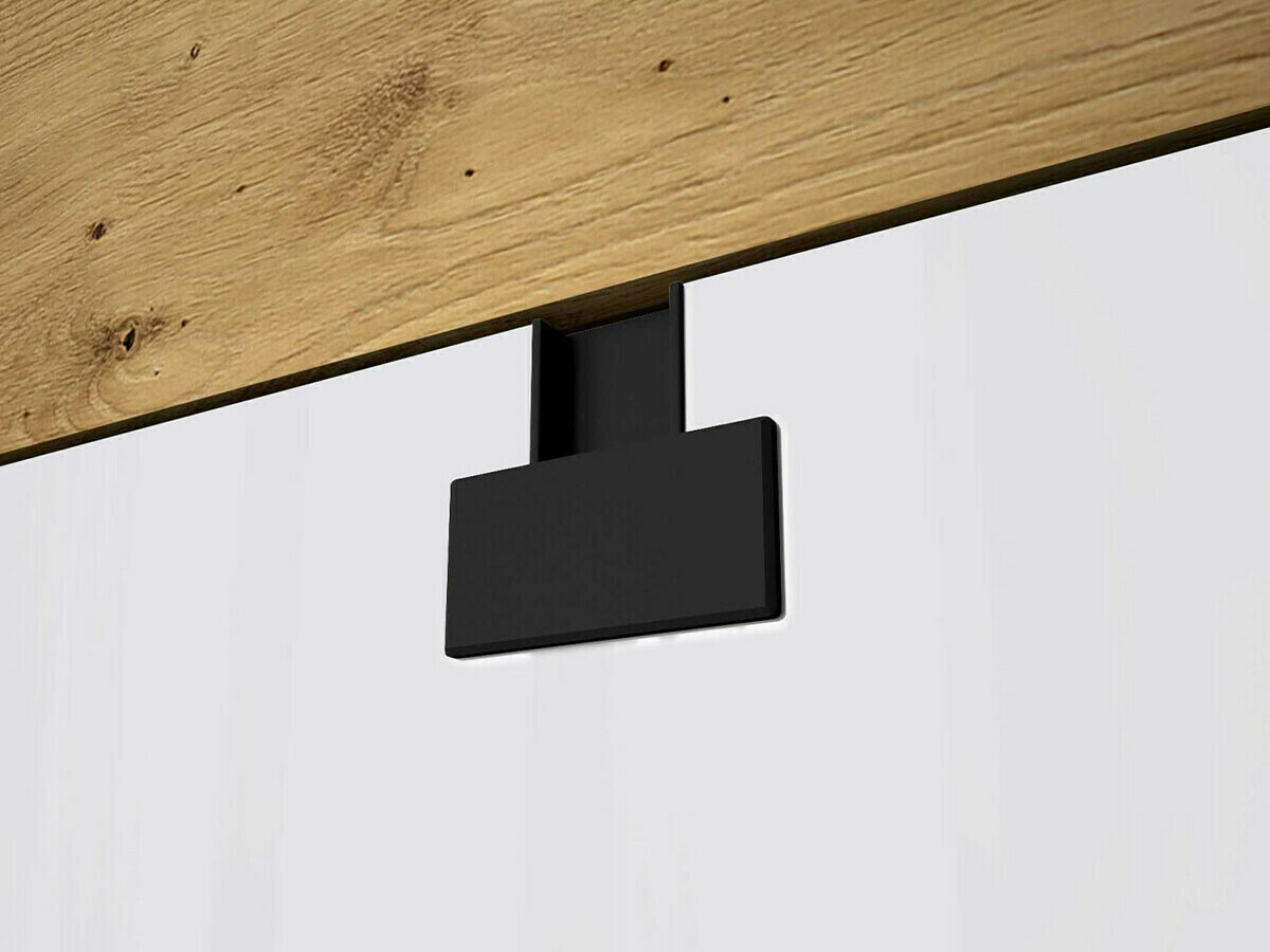 Komplet za domačo pisarno Florevi 104 (Mat bela + Artisan hrast)