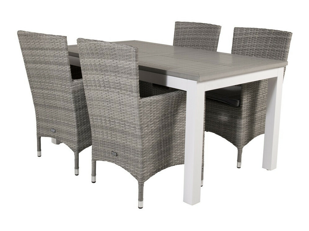 Komplet mize in stolov Dallas 3007 (Siva)