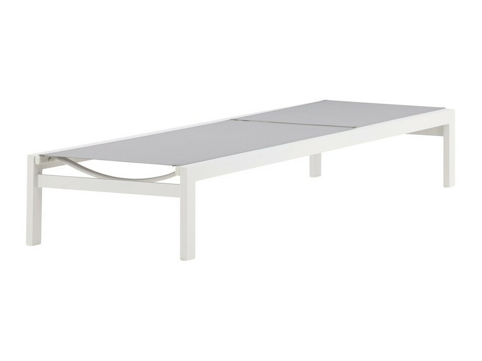 Vrtni ležalnik Dallas 2314 (Bela + Siva)