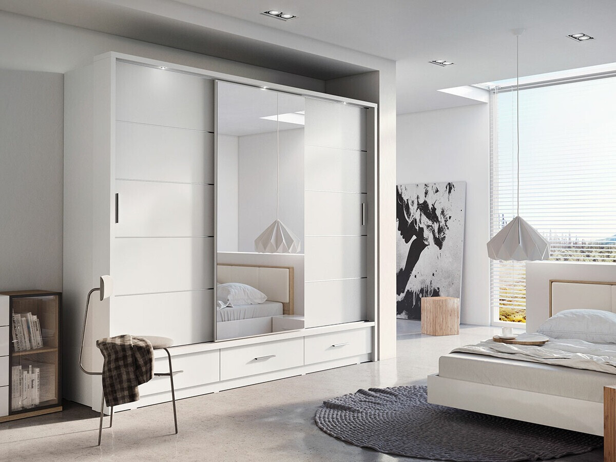 Garderobna omara Fresno 100 (Bela)