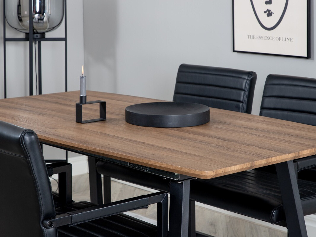 Jedilniški komplet Dallas 337 (Črna)