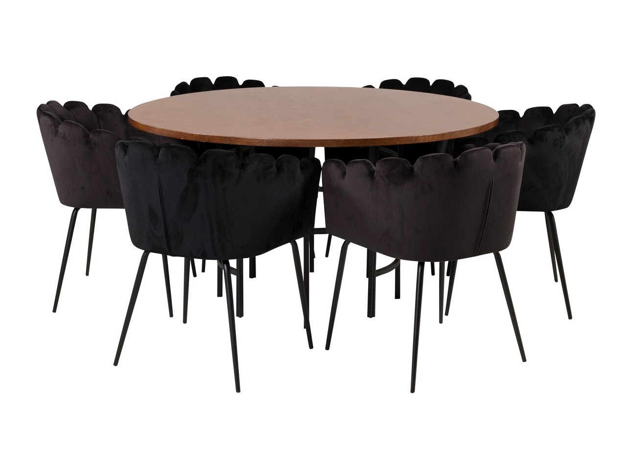 Jedilniški komplet Dallas 311 (Črna)