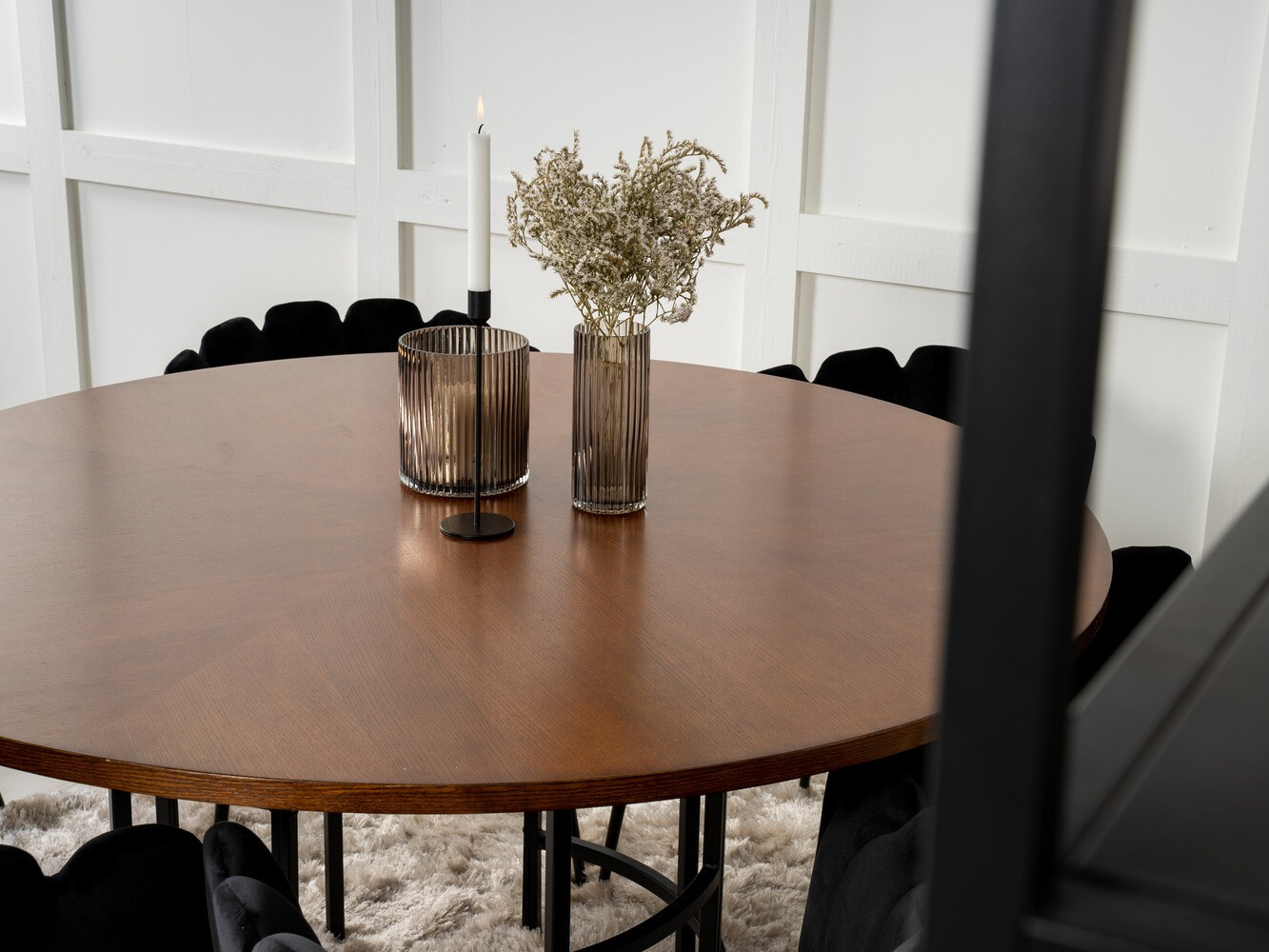 Jedilniški komplet Dallas 311 (Črna)