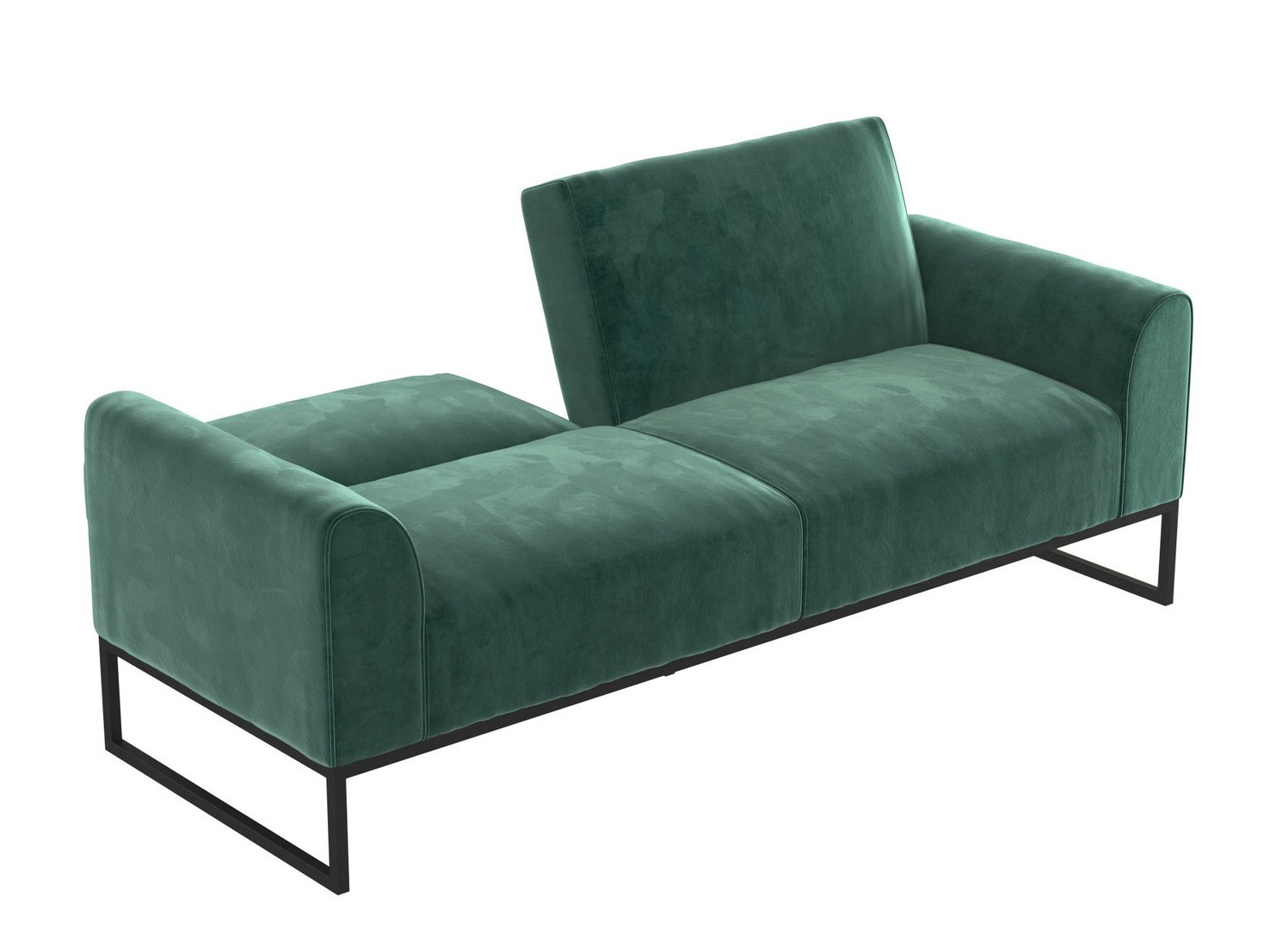 Raztegljiv kavč CosmoLiving by Cosmopolitan 125 (Črna + Zelena)