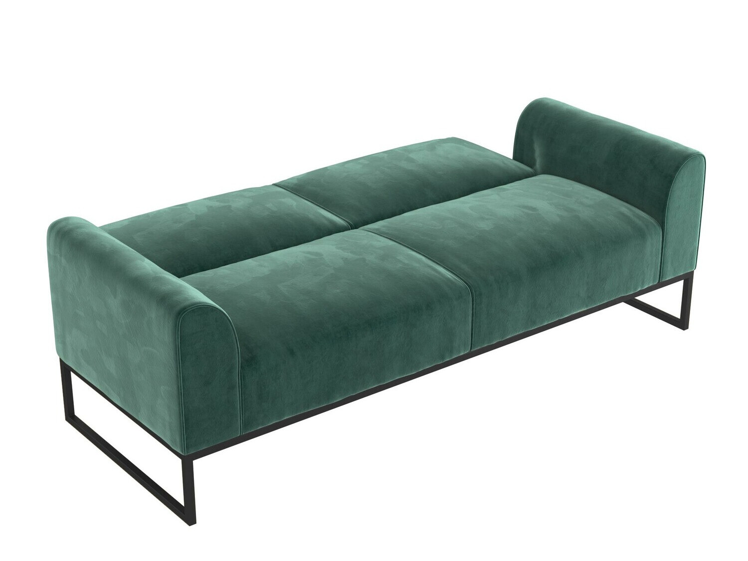 Raztegljiv kavč CosmoLiving by Cosmopolitan 125 (Črna + Zelena)