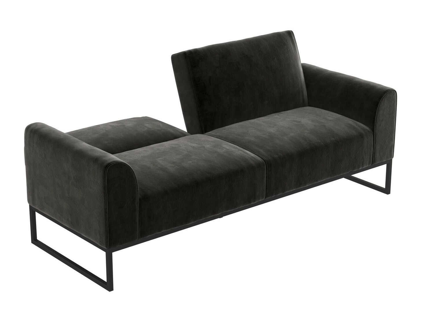 Raztegljiv kavč CosmoLiving by Cosmopolitan 125 (Črna)