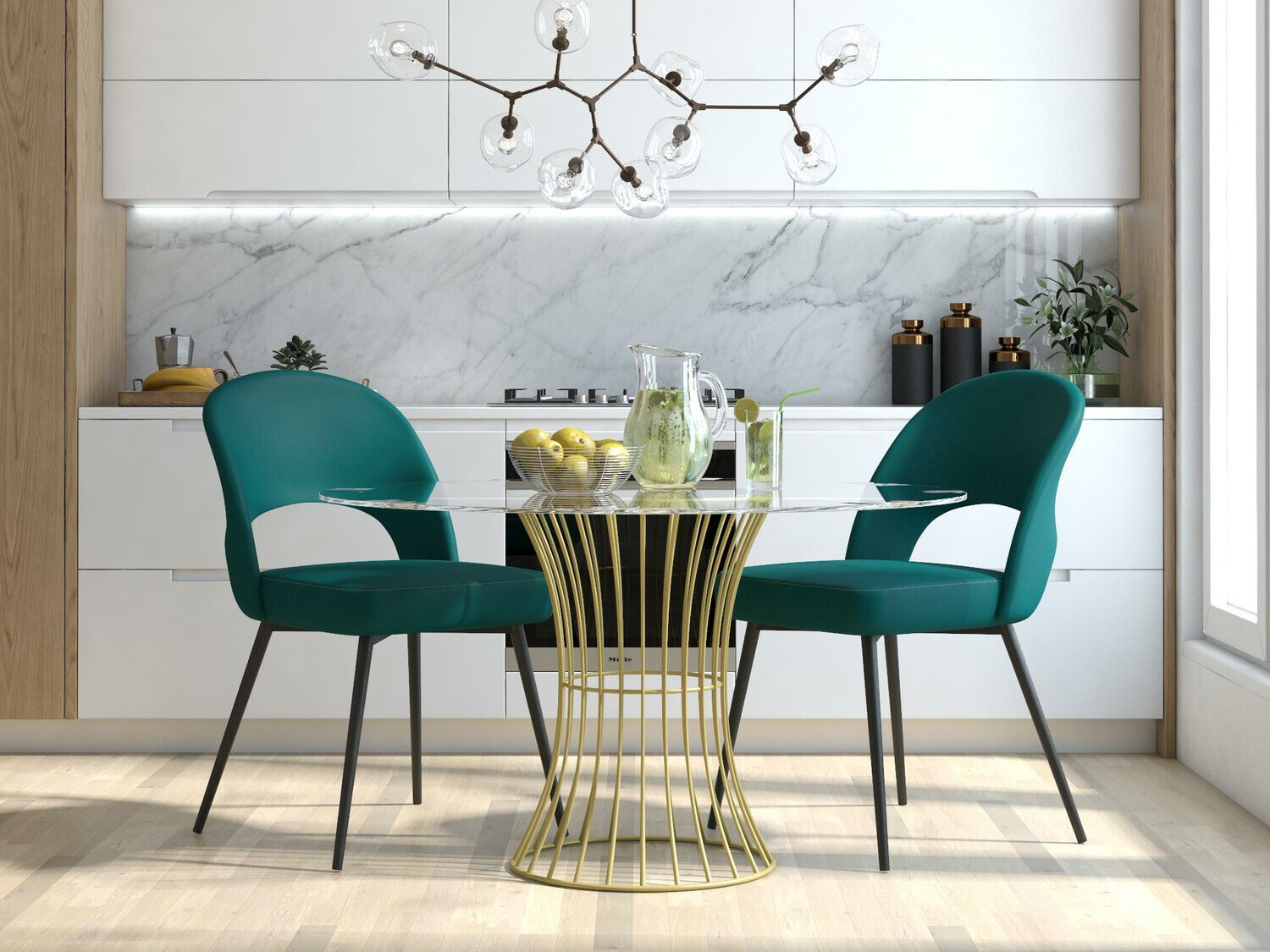 Stol CosmoLiving by Cosmopolitan 126 (Črna + Zelena)