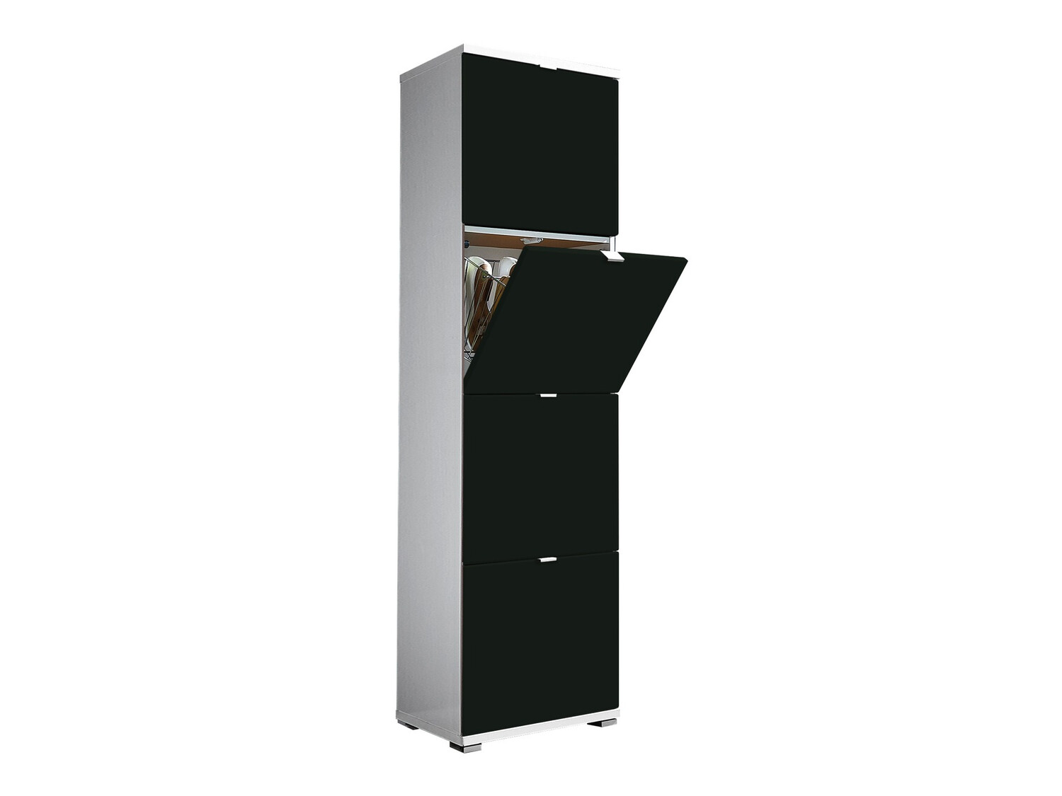 Omarica za čevlje Veltena 107 (Sijaj bela + Črna)