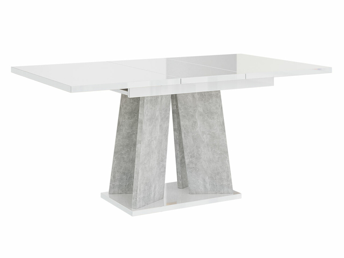 Miza Goodyear 107 (Sijaj bela + Beton)