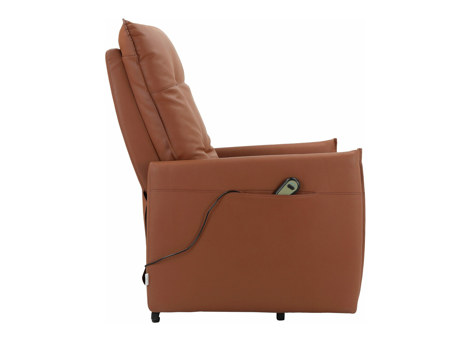 Fotelj s počivalnikom Denton 672 (Rjava)