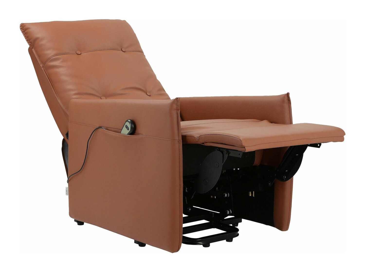 Fotelj s počivalnikom Denton 672 (Rjava)