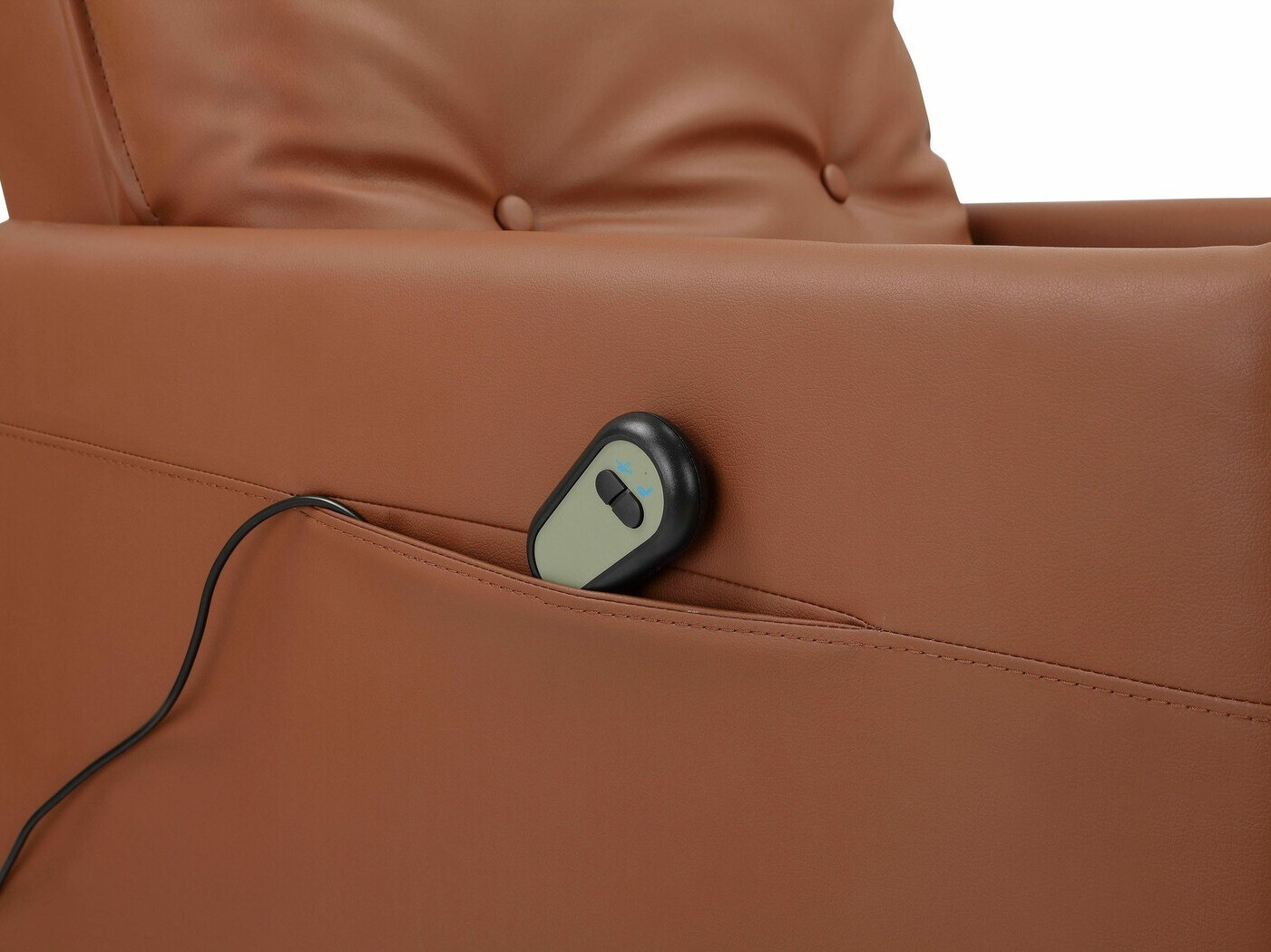 Fotelj s počivalnikom Denton 672 (Rjava)