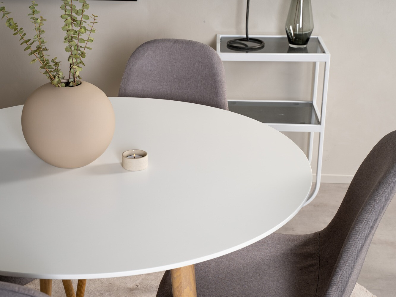 Jedilniški komplet Dallas 291 (Siva + Hrast)