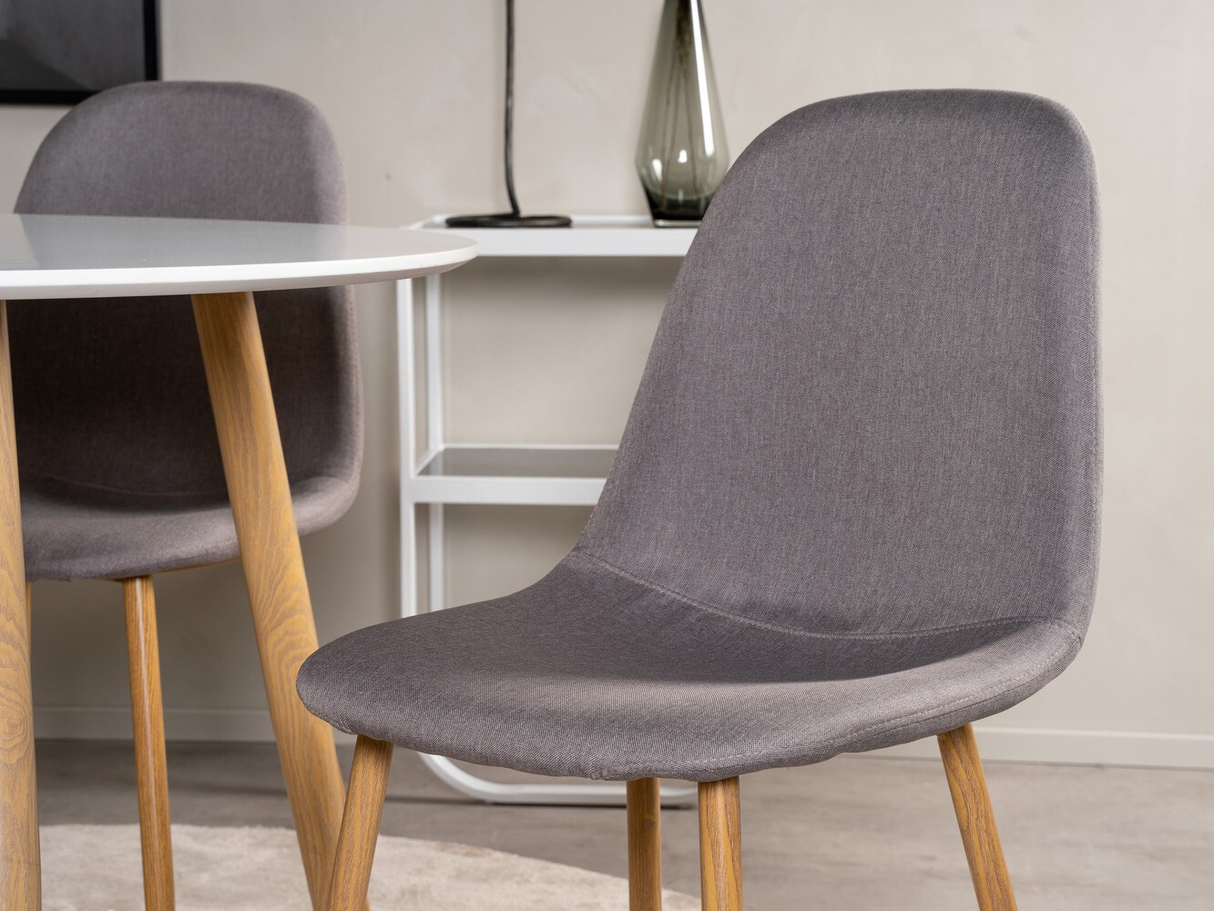 Jedilniški komplet Dallas 291 (Siva + Hrast)