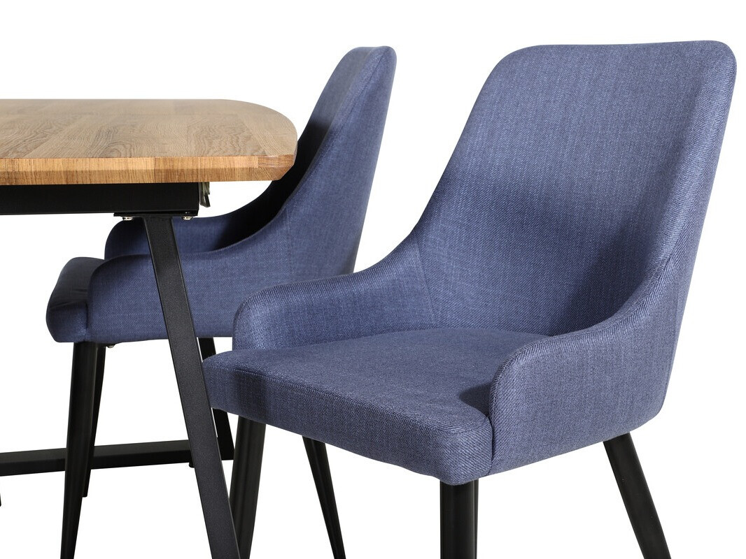 Jedilniški komplet Dallas 334 (Modra + Črna)