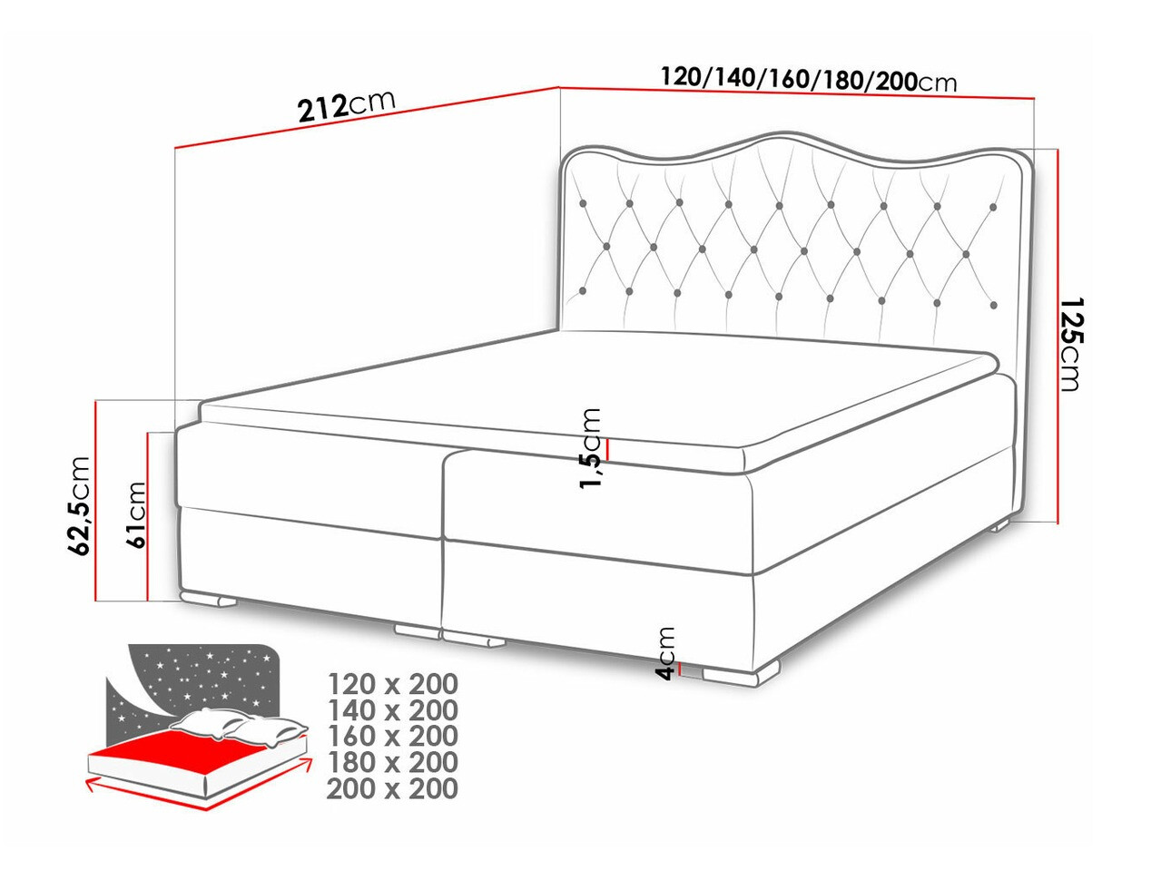 Boxspring postelja Tectum (Soft 011)