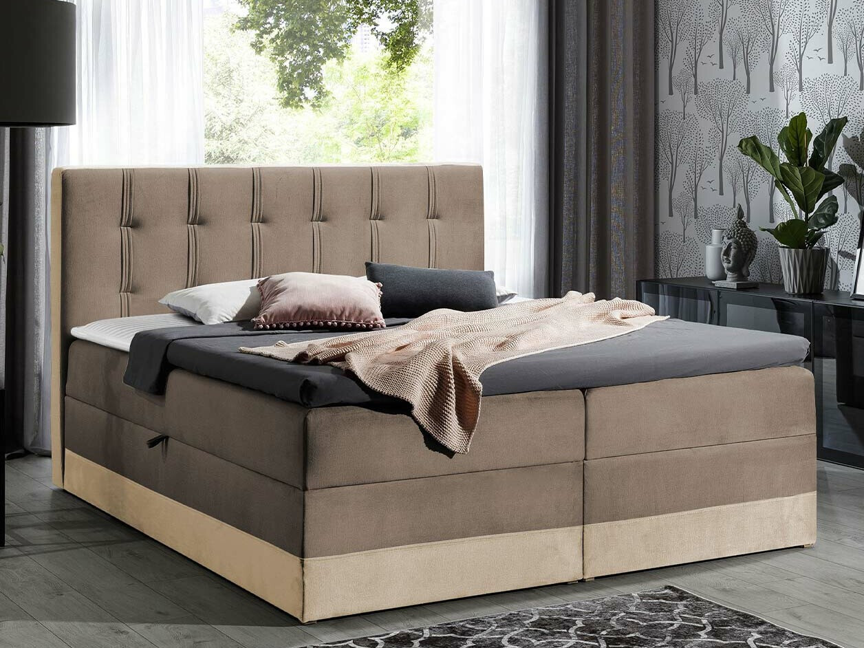 Boxspring postelja Villa (Kameleon 04 + Kameleon 15)