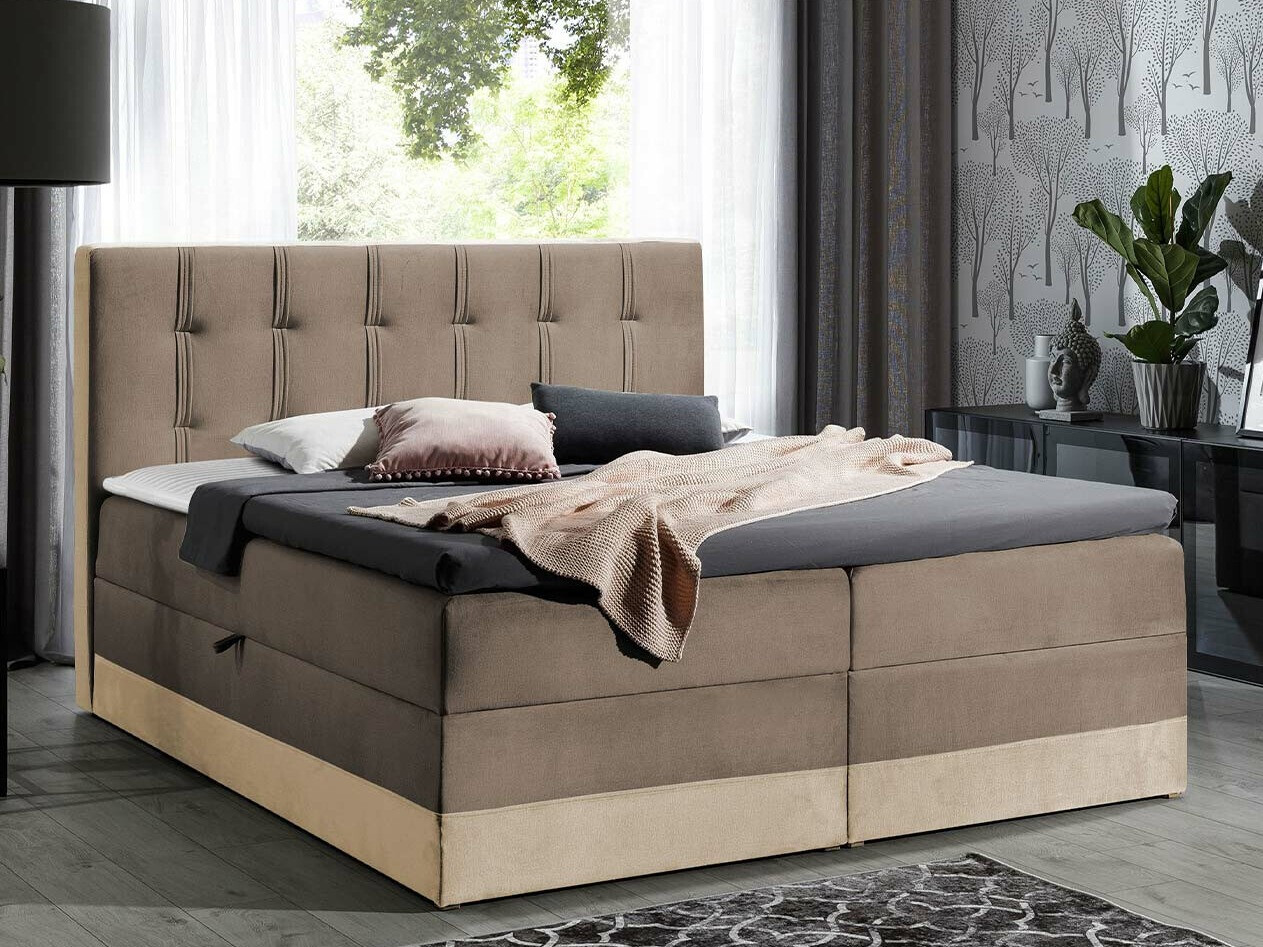 Boxspring postelja Villa (Kameleon 04 + Kameleon 15)
