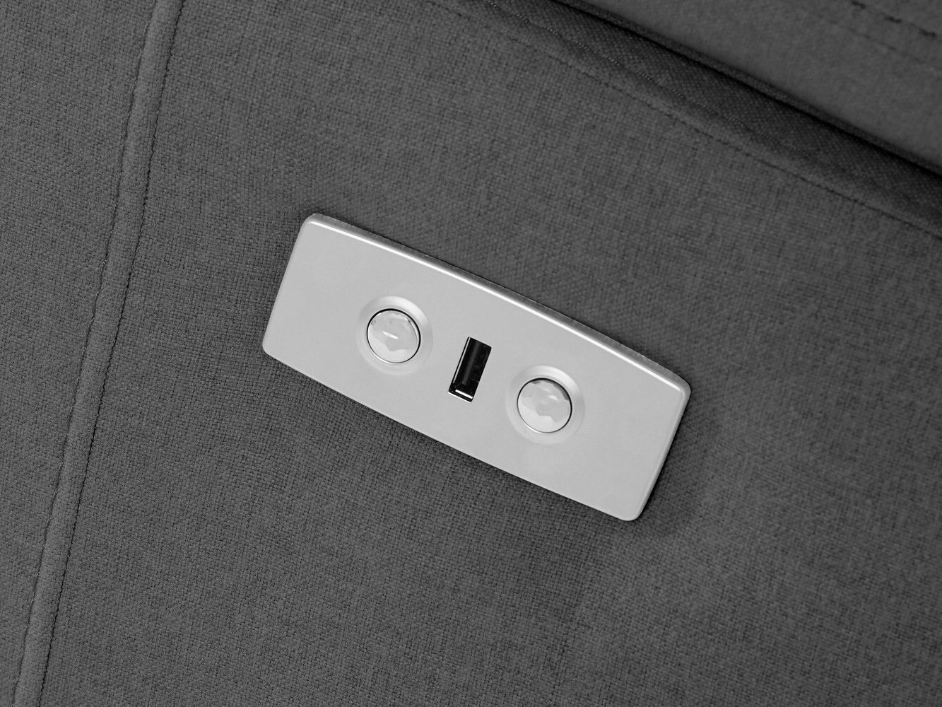 Kotna garnitura s počivalnikom Denton 698 (Antracit)