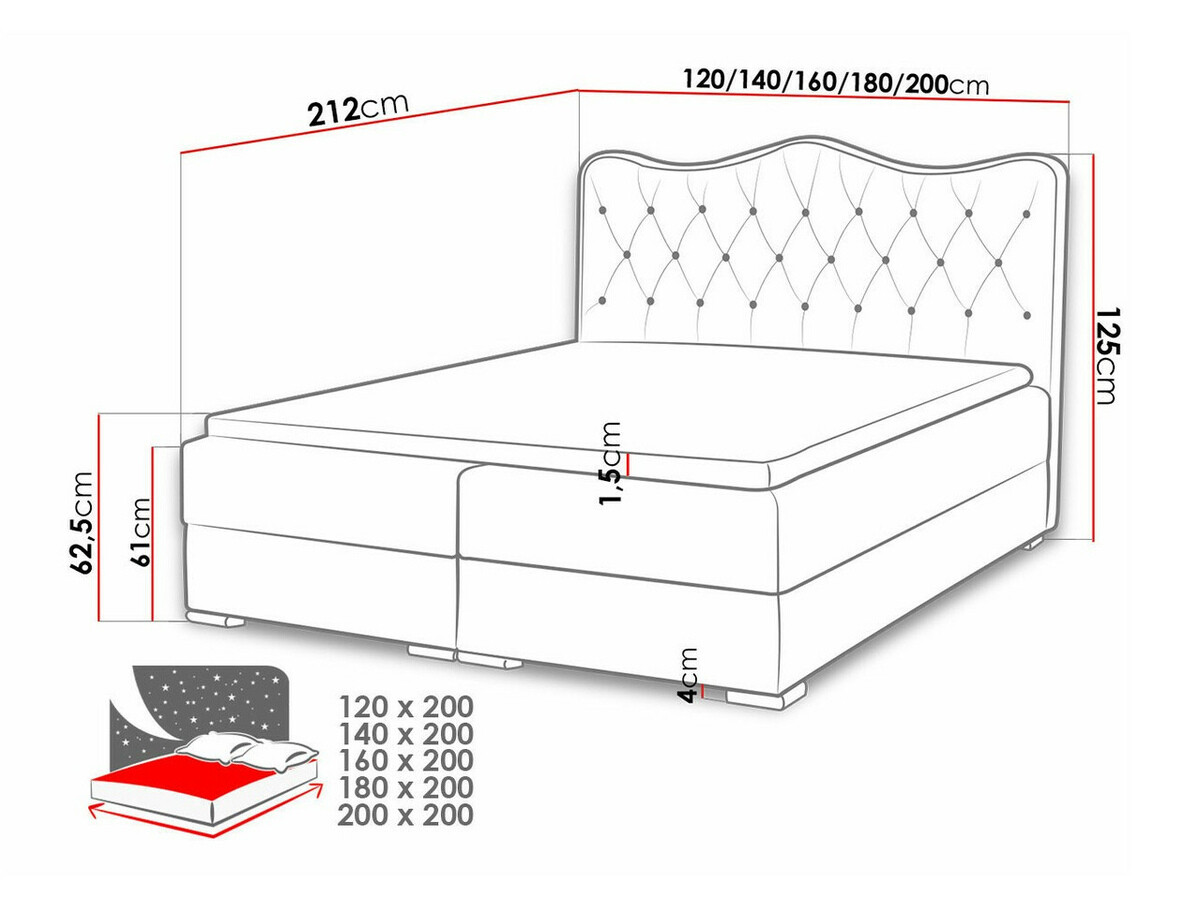 Boxspring postelja Tectum (Soft 020)