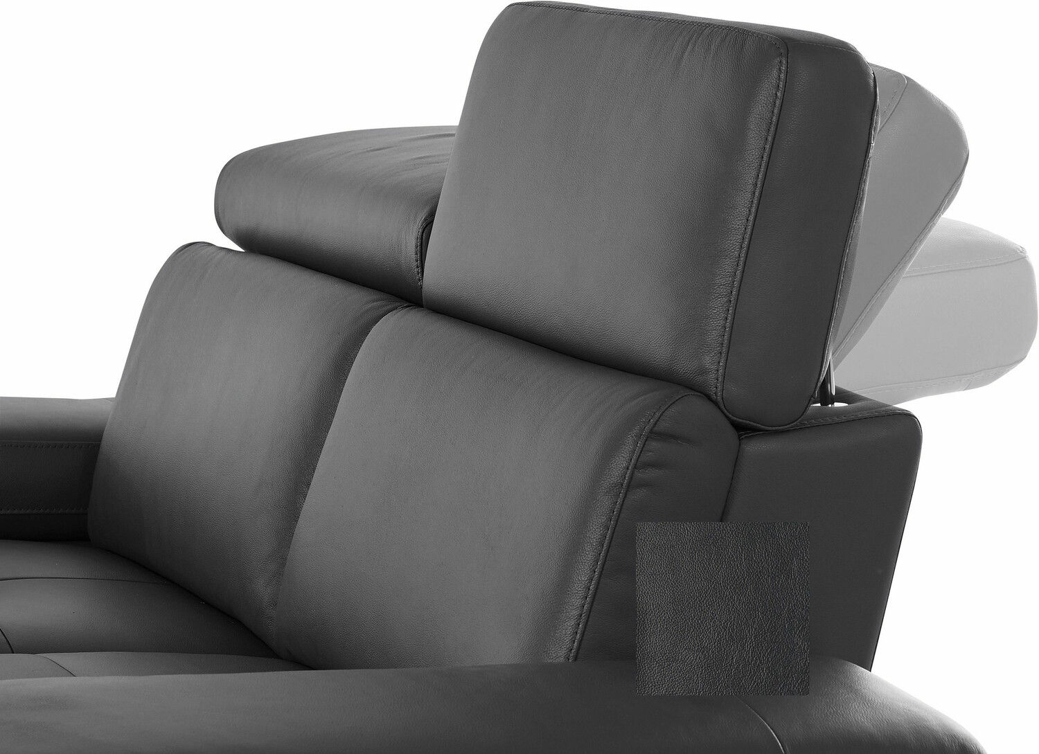 Kotna garnitura s počivalnikom Denton 1492 (Črna)