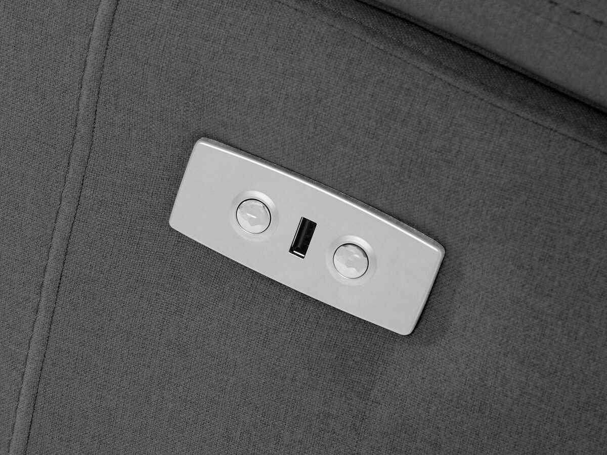 Kotna garnitura s počivalnikom Denton 704 (Antracit)