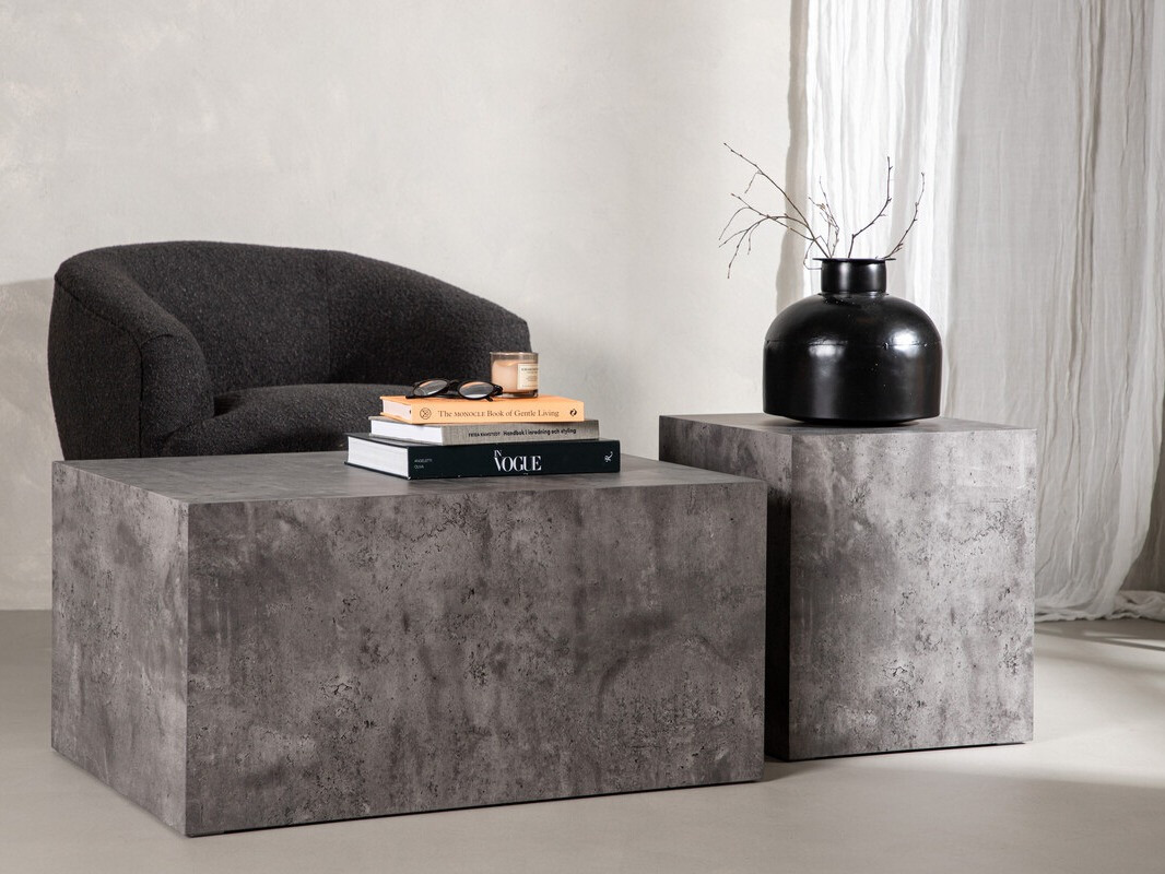 Klubska mizica Dallas 3186 (Siva)