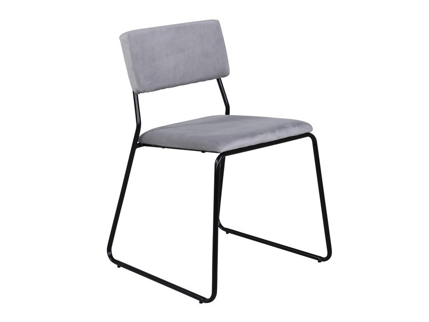 Stol Dallas 2613 (Svetlo siva + Črna)