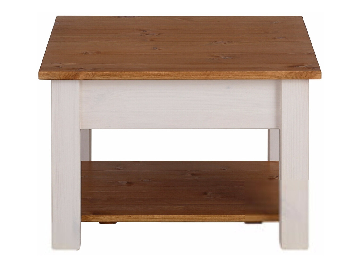 Klubska mizica Denton 753 (Bela + Medeni hrast)