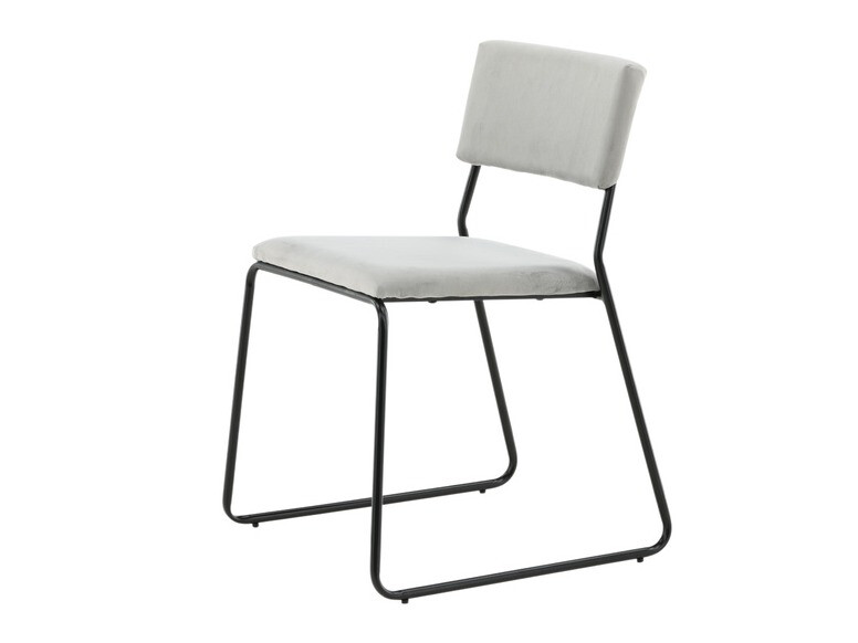 Stol Dallas 2613 (Svetlo siva + Črna)