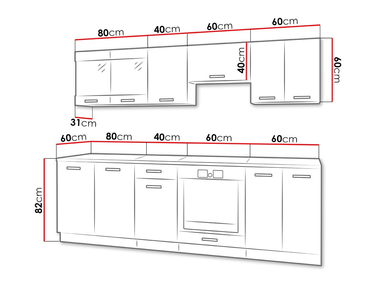 Kuhinjski blok Tucson 163