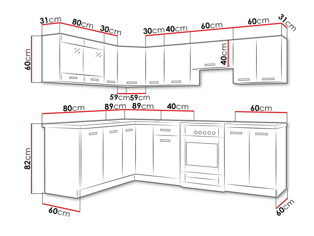 Kuhinjski blok Tucson 164