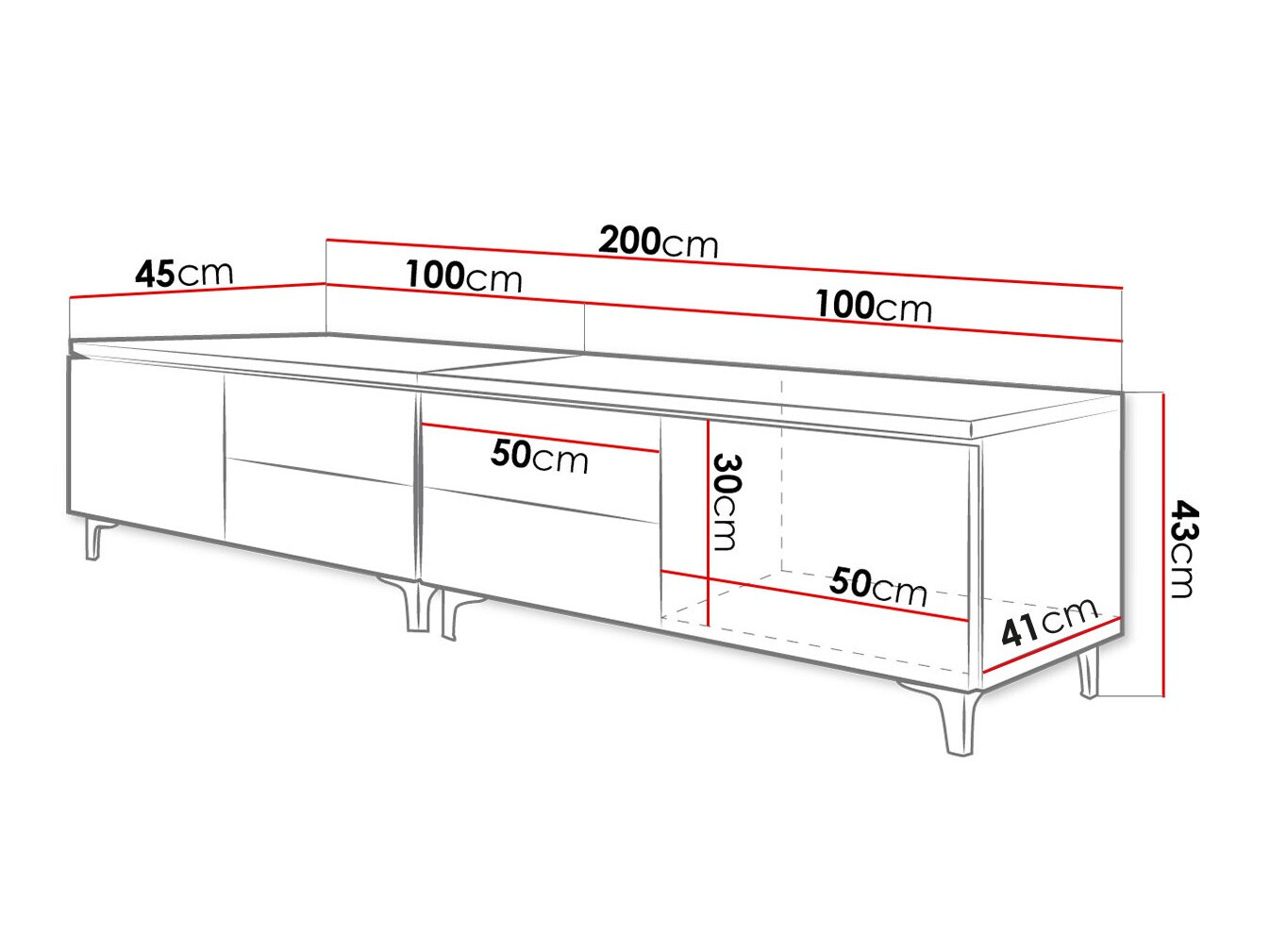 TV-omarica Hortus I (Bela + Sijaj bela)