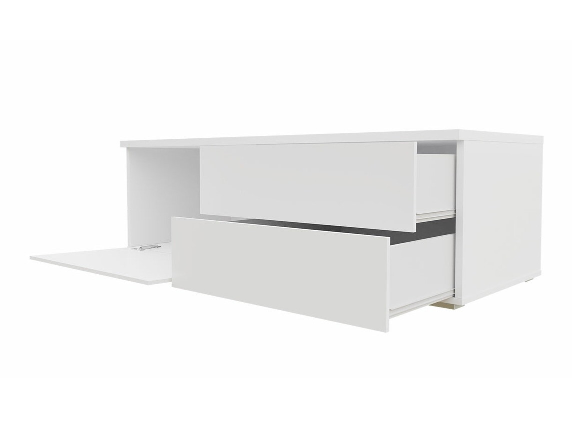 TV-omarica Nashville 129 (Bela + Sijaj črna)