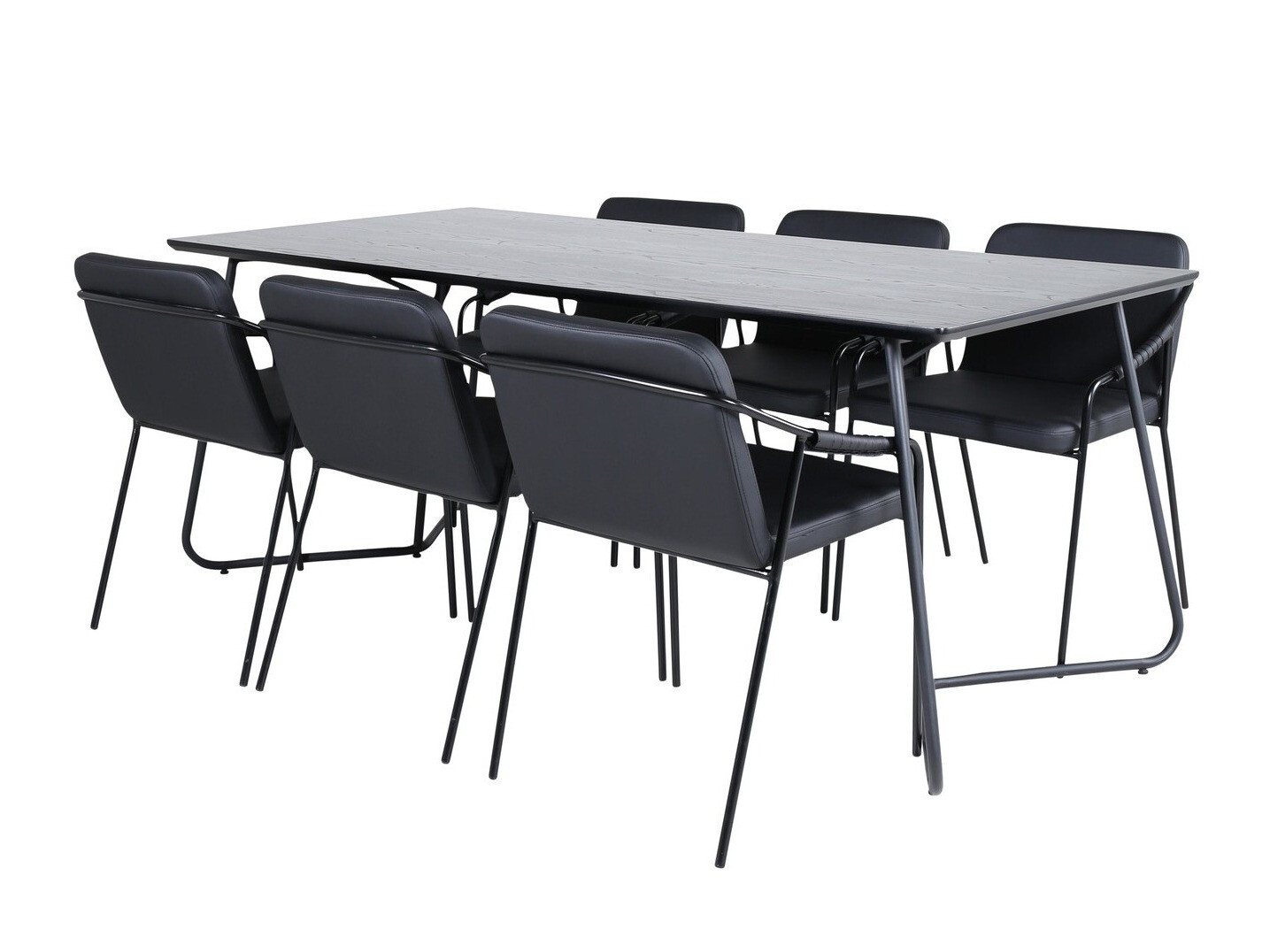 Jedilniški komplet Dallas 2720 (Črna)