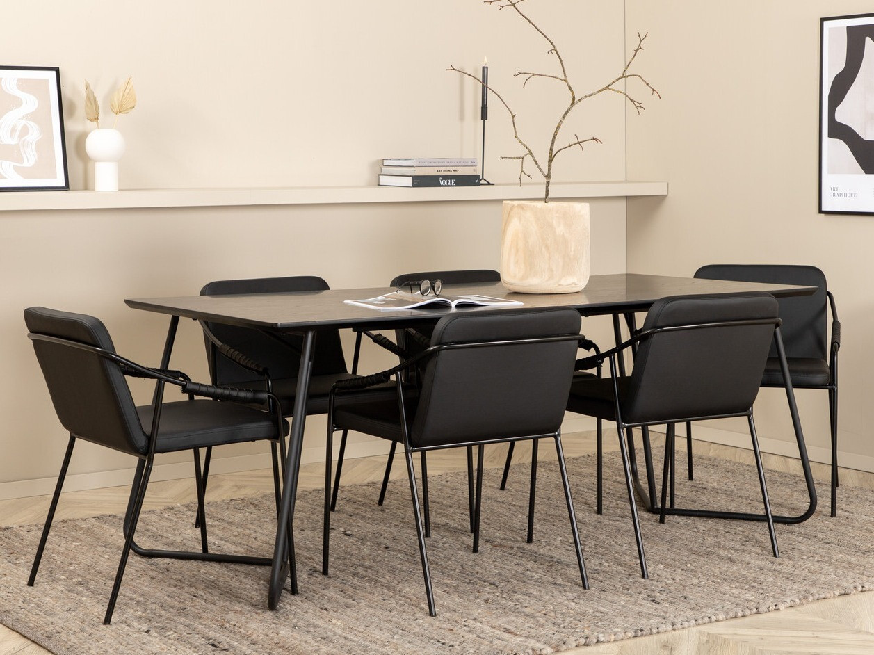 Jedilniški komplet Dallas 2720 (Črna)