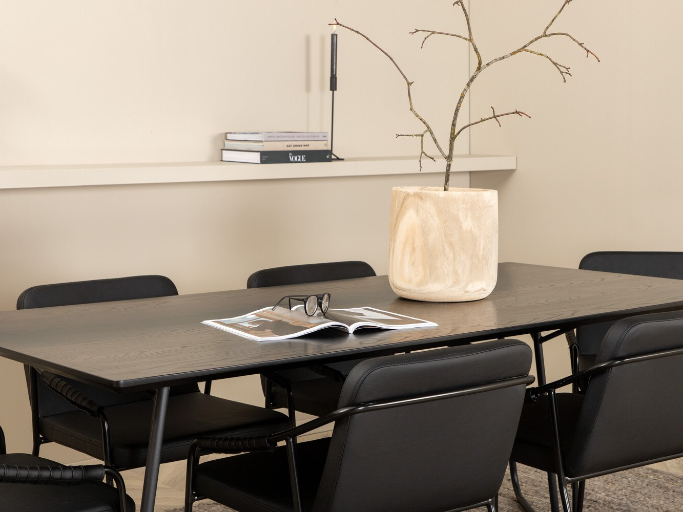 Jedilniški komplet Dallas 2720 (Črna)