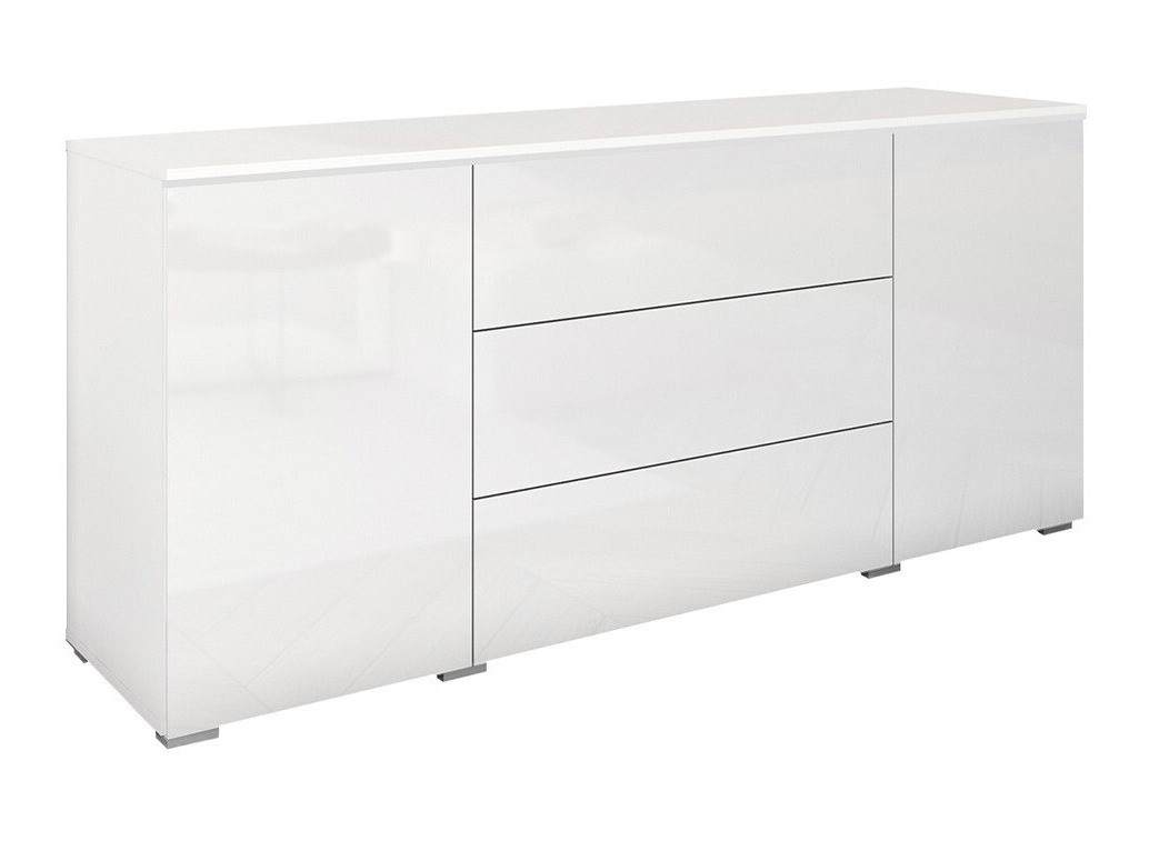 Komoda Mirfivo 102 (Bela + Sijaj bela)