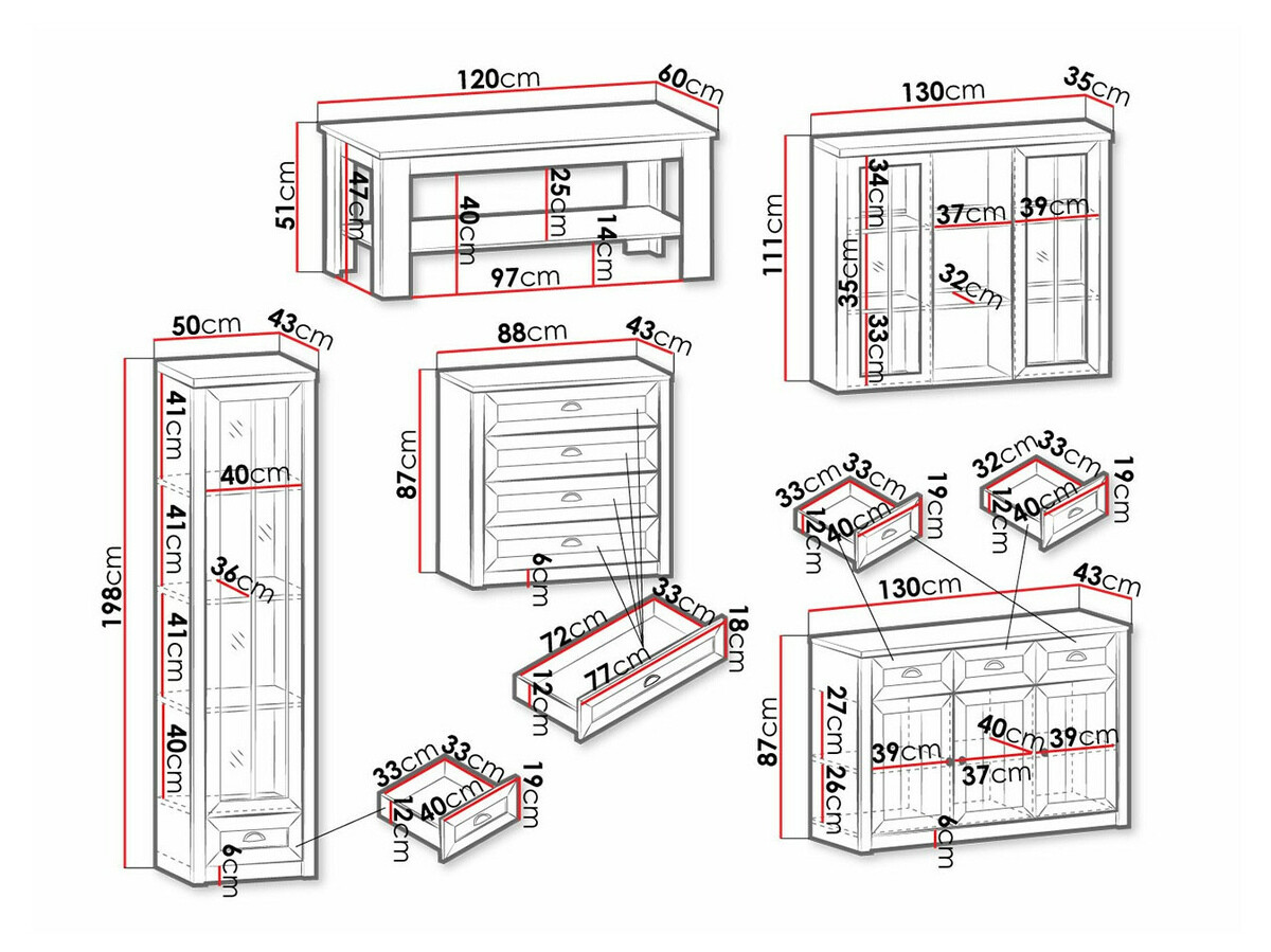 Komplet za dnevno sobo Ferdore 162