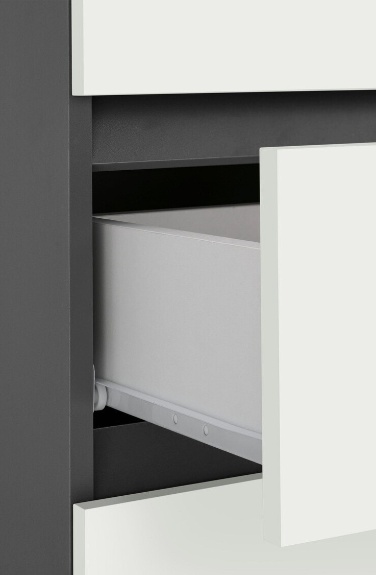 Prostostoječa Kopalniška omarica Soncamu 102 (Bela + Antracit)