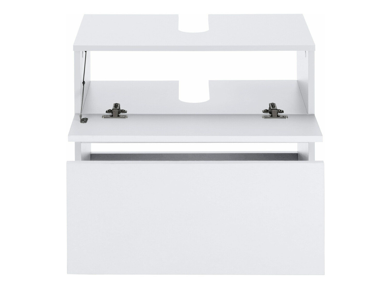 Prostostoječa kopalniška omarica za umivalnik Soncamu 110 (Bela)