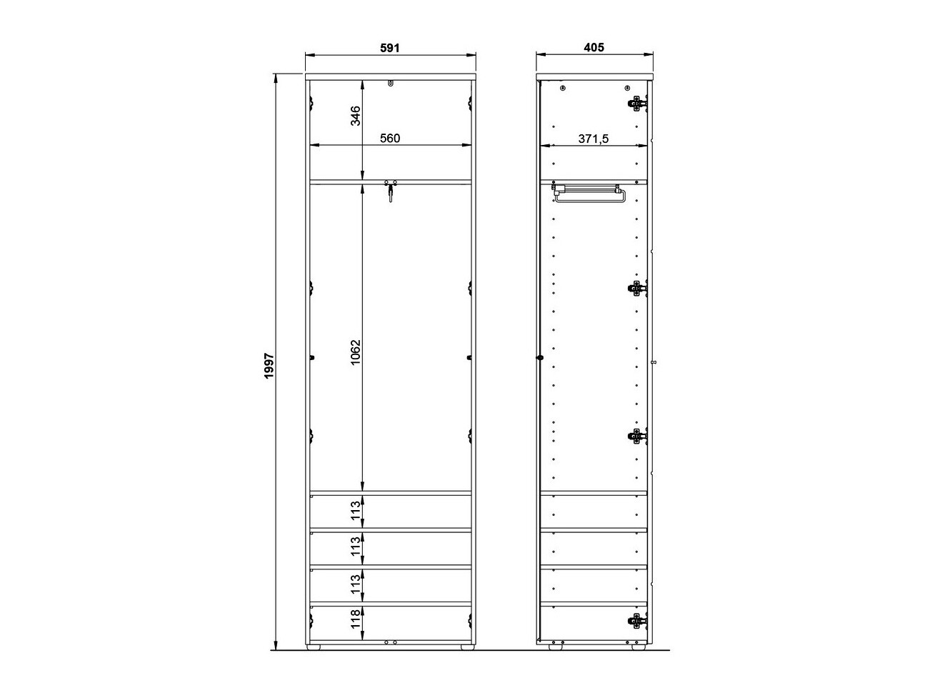 Garderobna omara Salciro 103