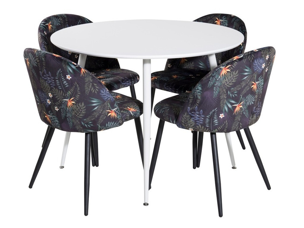 Jedilniški komplet Dallas 4611 (Bela)