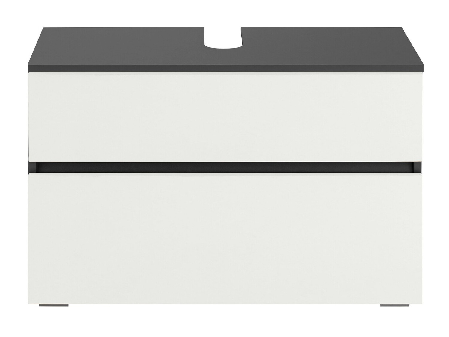 Prostostoječa kopalniška omarica za umivalnik Soncamu 109 (Bela + Antracit)