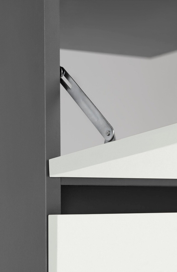 Prostostoječa kopalniška omarica za umivalnik Soncamu 109 (Bela + Antracit)