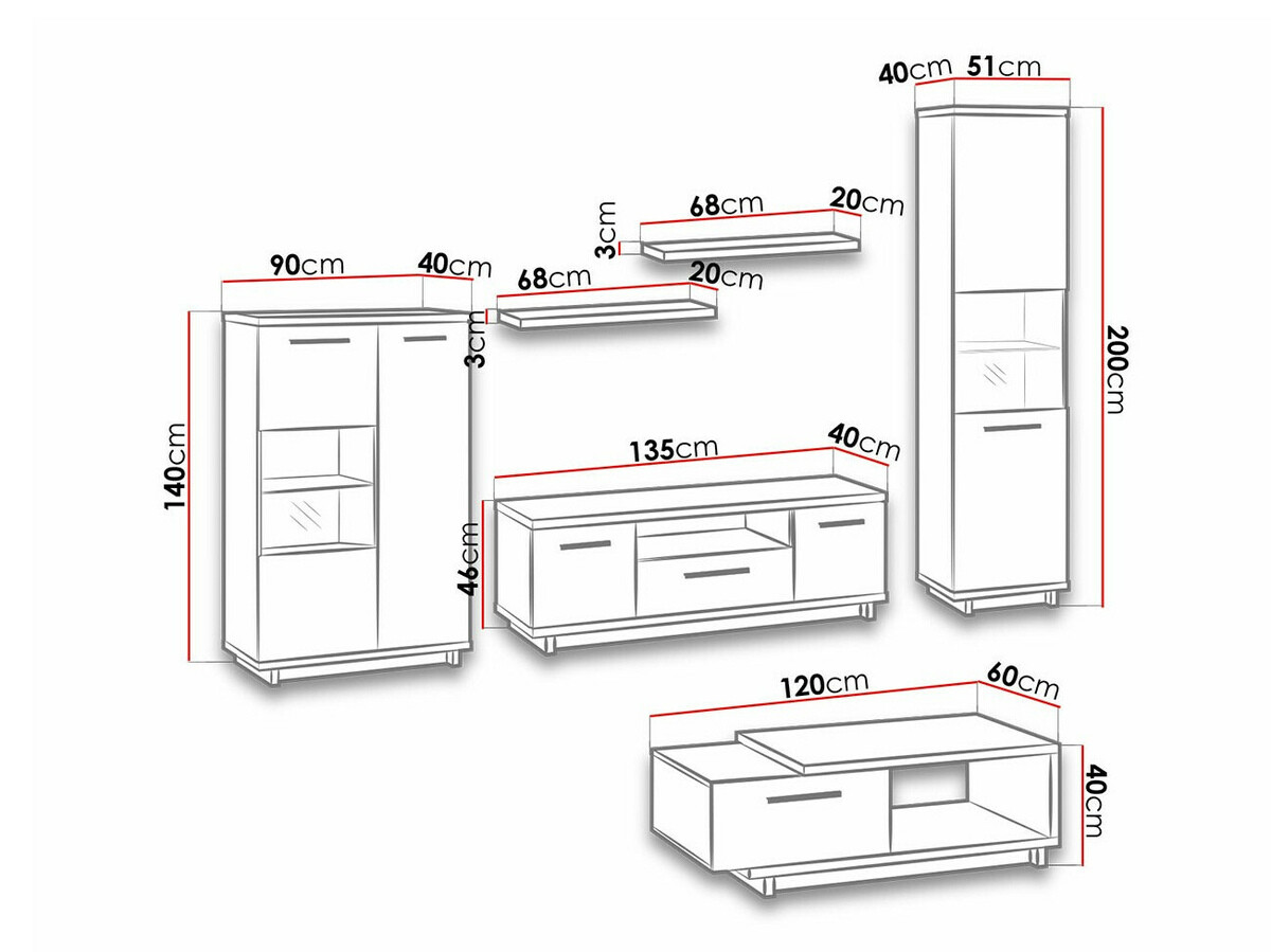 Komplet za dnevno sobo Morlira 114