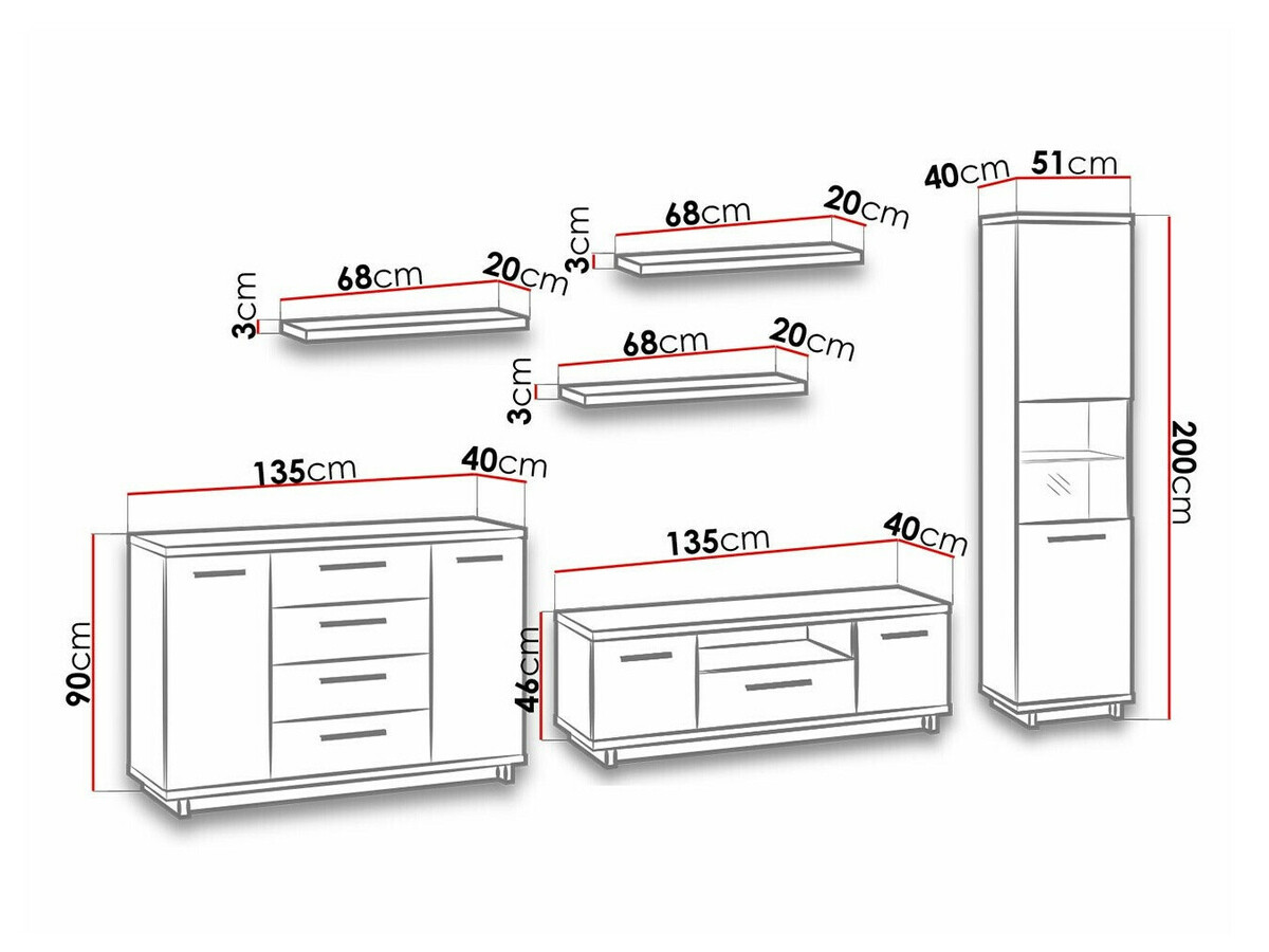 Komplet za dnevno sobo Morlira 113