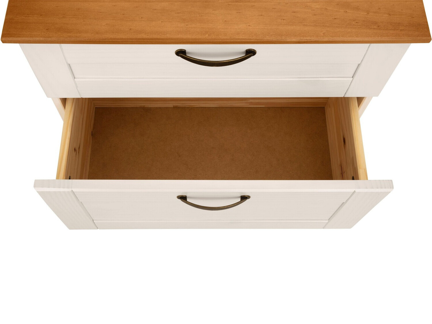 Prostostoječa kopalniška omarica za umivalnik Ophlevu 102 (Bela + Medeni hrast)