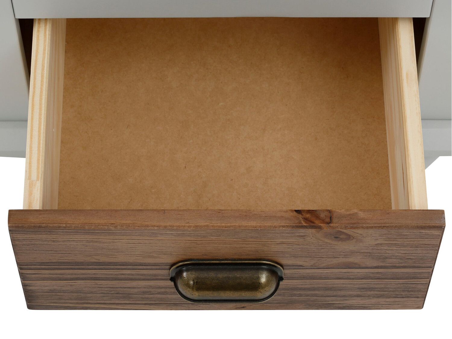 Nočna omarica Tivmeri 101 (Siva + Rjava)