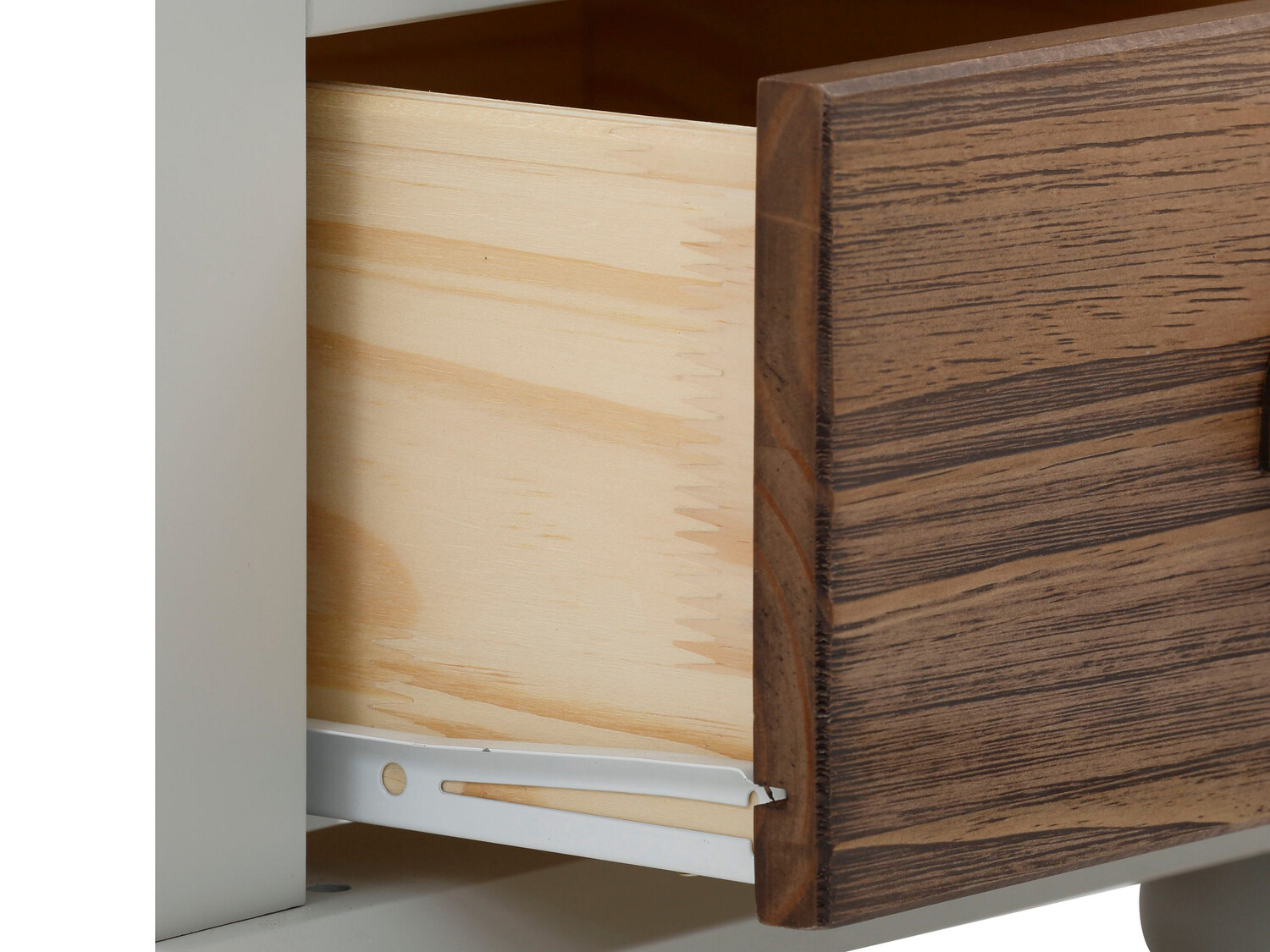 Nočna omarica Tivmeri 101 (Siva + Rjava)